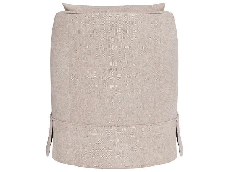 Portia - Skirted Swivel Chair, Special Order - Beige