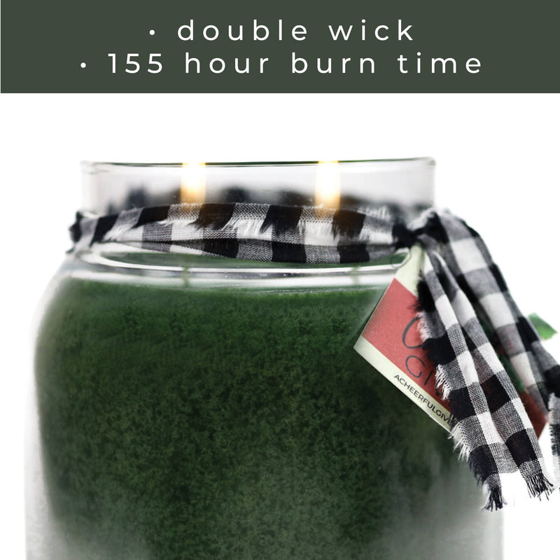 Snowcapped Pine – 34oz Winter Holiday Scented Jar Candle