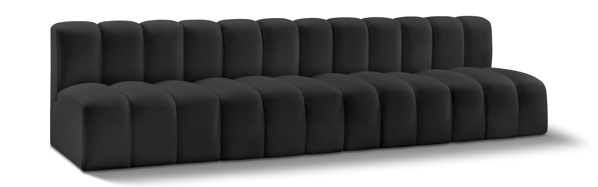 Arc - Faux Leather 4 Seats Modular Sofa