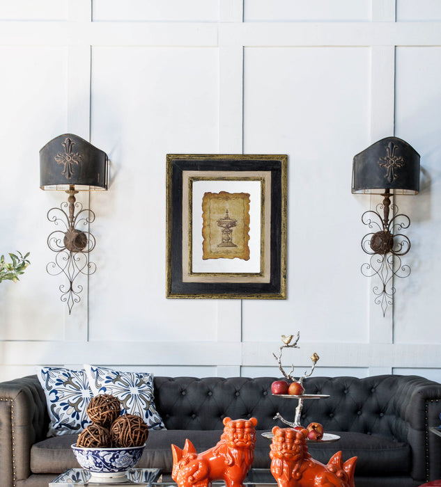 Lucian - Framed Antiqued Sculpture Print