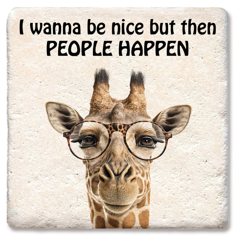 Coaster I Wanna Be Nice Giraffe