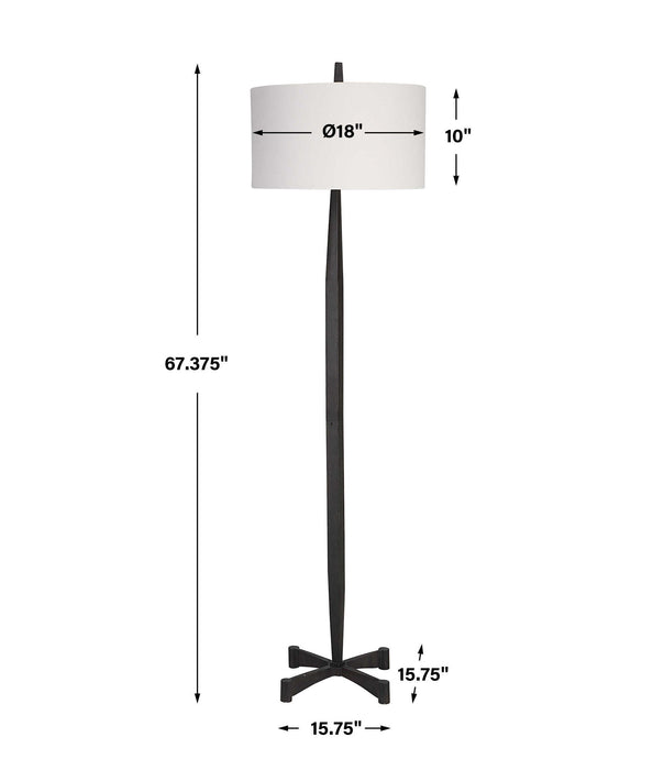Counteract - Rust Metal Floor Lamp