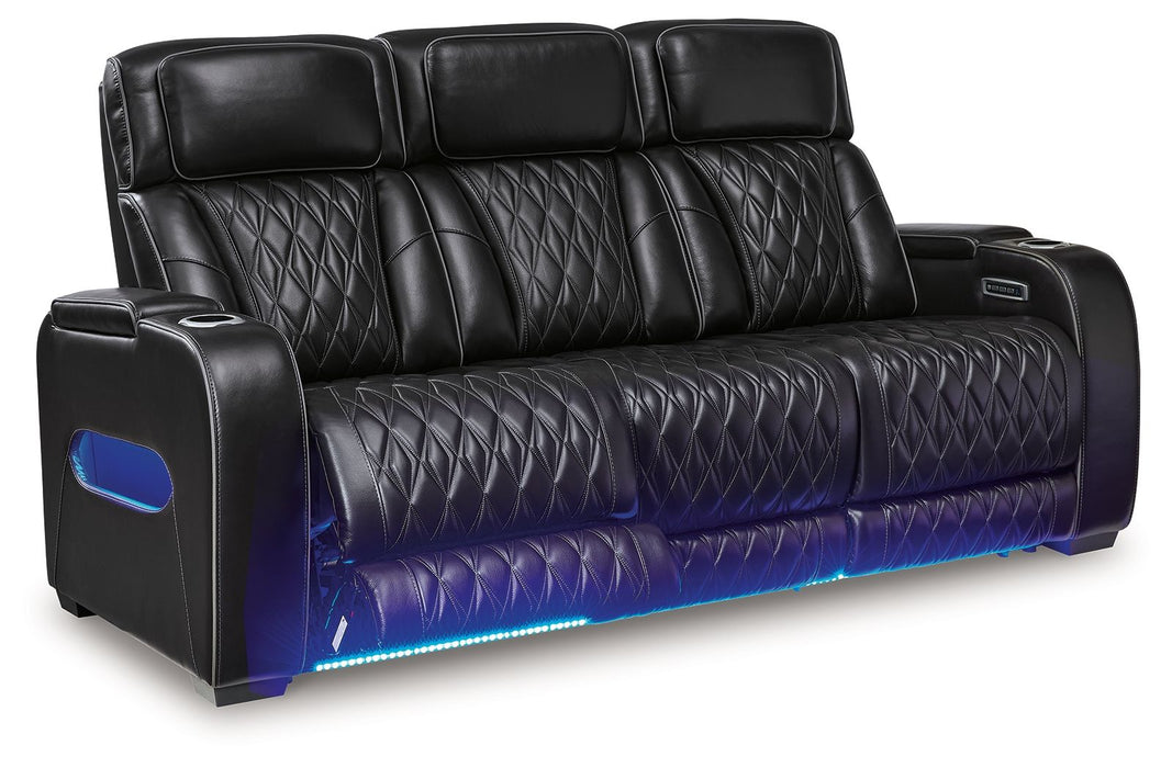 Boyington - Black - 2 Pc. - Power Reclining Sofa And Loveseat