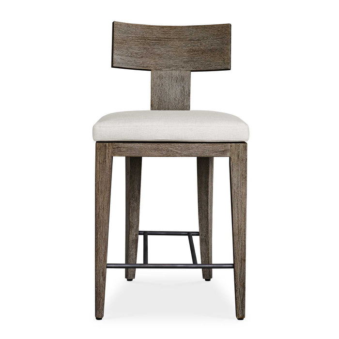Cellini - Outdoor Counter Stool - Brown / White
