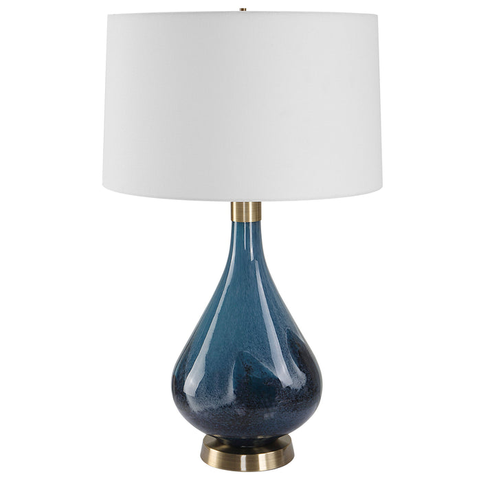 Riviera - Art Glass Table Lamp - Blue