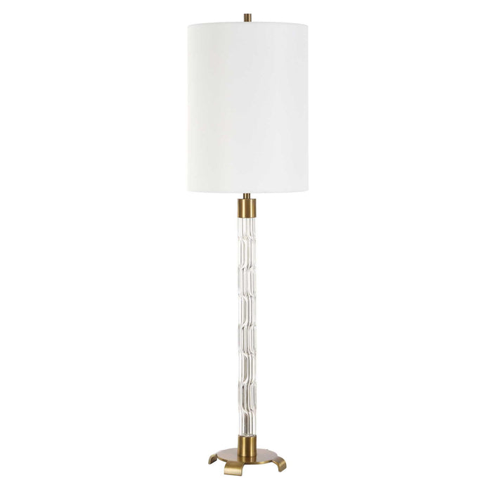 York - Crystal Buffet Lamp - Brass