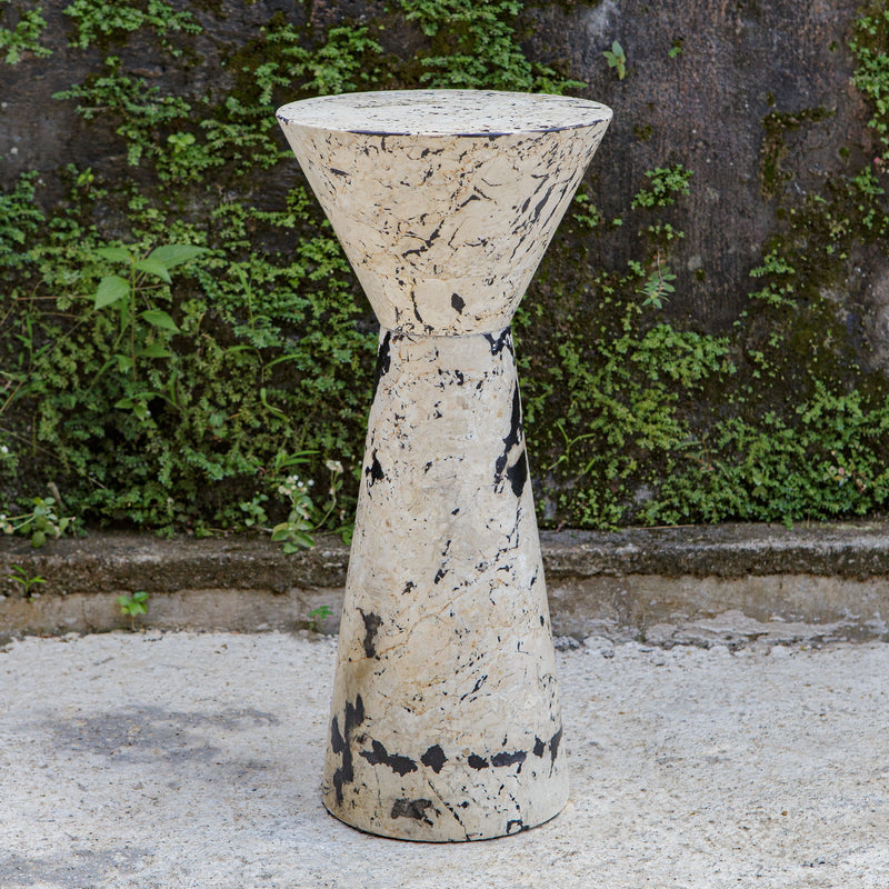 Lenora - Stone Drink Table - Black