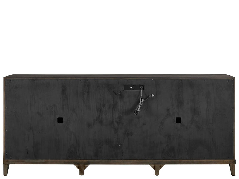 Fenwick - Embossed Credenza - Dark Brown