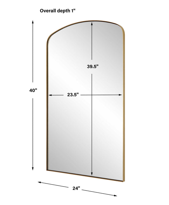 Tordera - Arch Mirror - Brass