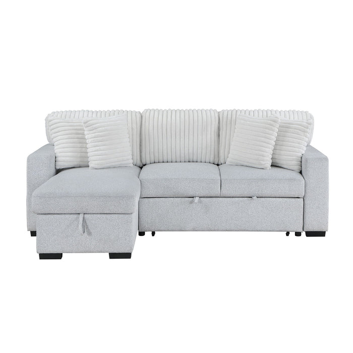 Ford - Reversible Pull Out Sofa Bed - Light Gray