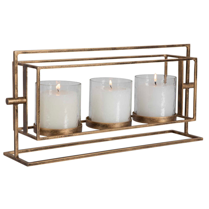 Wenman - Triple Candleholder - Gold