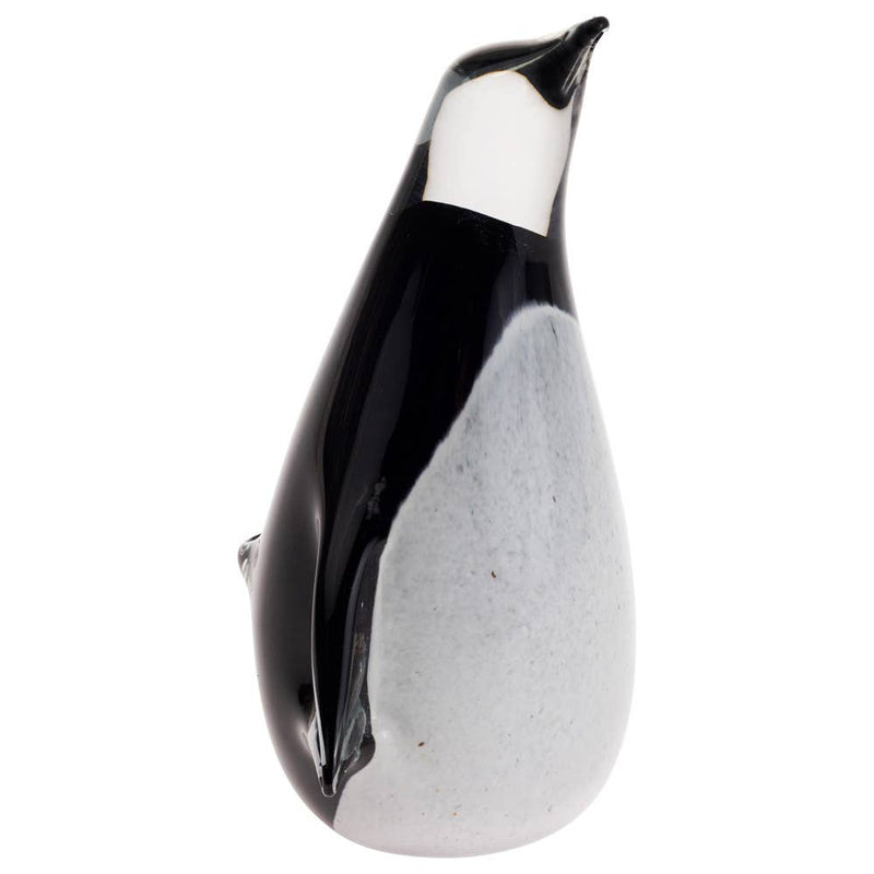 8.5" Tall Glass Penguin Christmas Décor