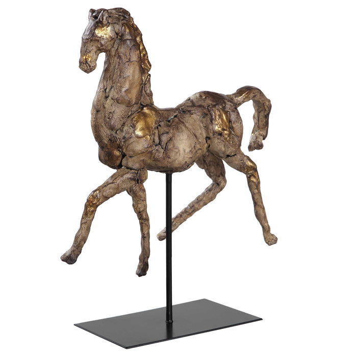 Caballo - Dorado Horse Sculpture - Gold