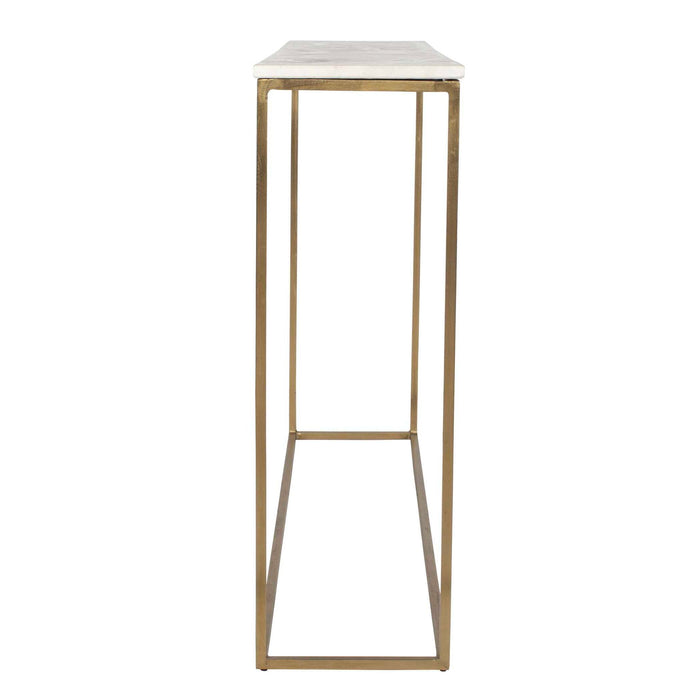 Redmond - Sofa Counter Table - Gold / White