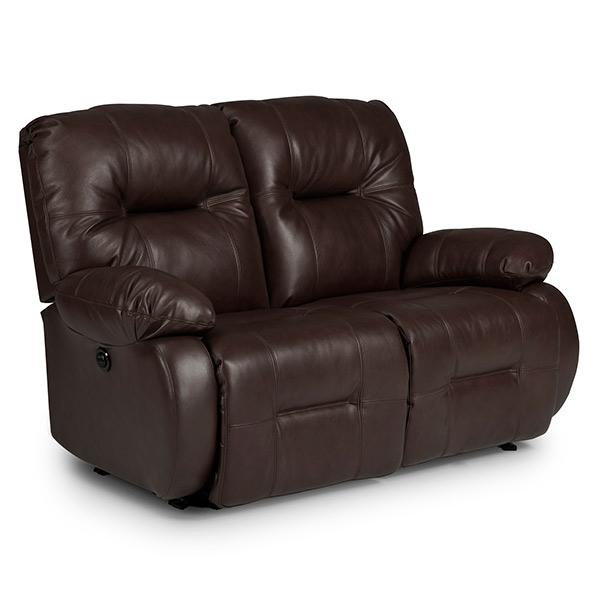 BRINLEY LOVESEAT LEATHER POWER SPACE SAVER LOVESEAT- L700CP4