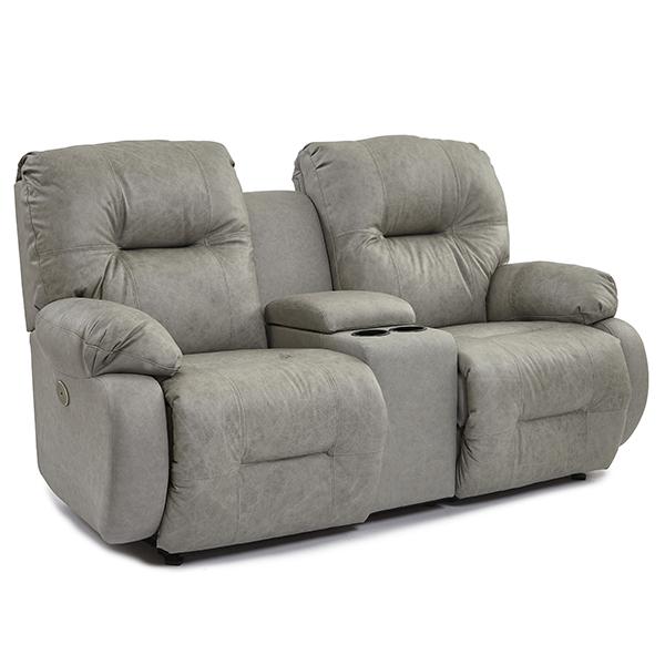 BRINLEY LOVESEAT POWER HEAD TILT ROCKER CONSOLE LOVESEAT - L700RY7