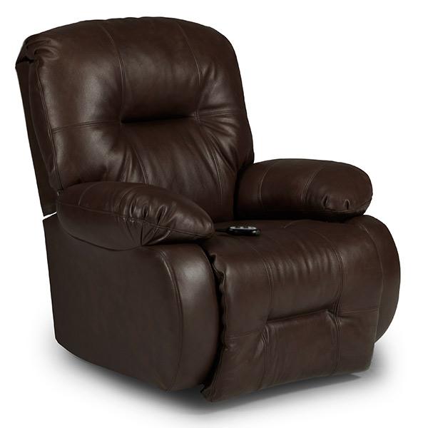 BRINLEY LEATHER POWER ROCKER RECLINER- 8MP87LU