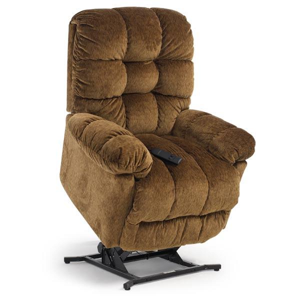 BROSMER LEATHER POWER LIFT RECLINER W/ HEAD TILT- 9MZ81-1LV