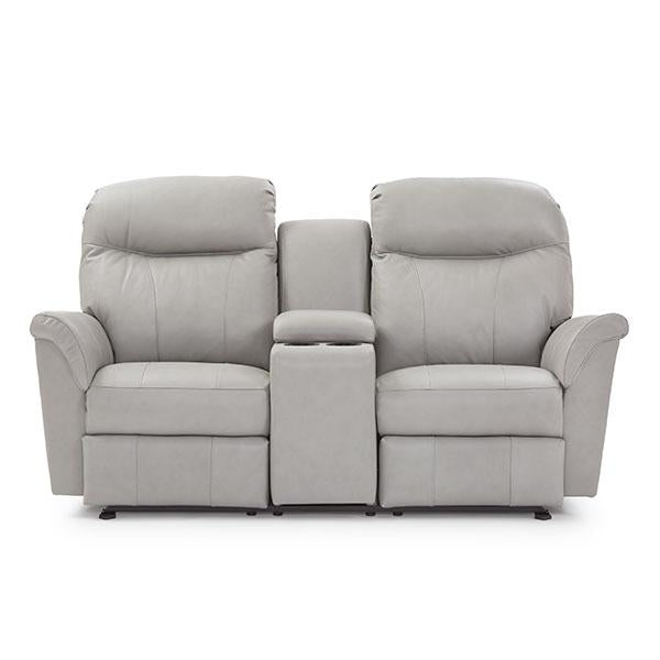 CAITLIN LOVESEAT LEATHER POWER HEAD TILT ROCKER CONSOLE LOVESEAT - L420CY7