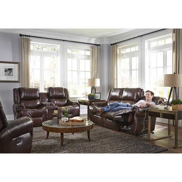 GENET COLLECTION RECLINING SOFA W/ FOLD DOWN TABLE- S960RA4