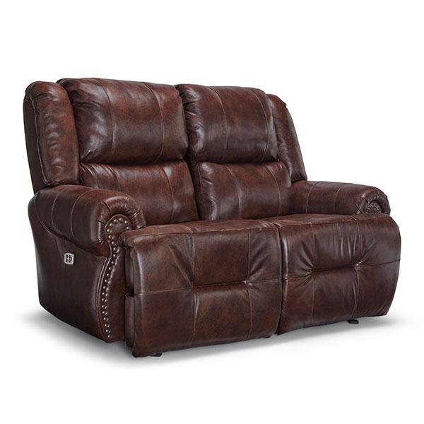 GENET LOVESEAT LEATHER SPACE SAVER CONSOLE LOVESEAT- L960CC4