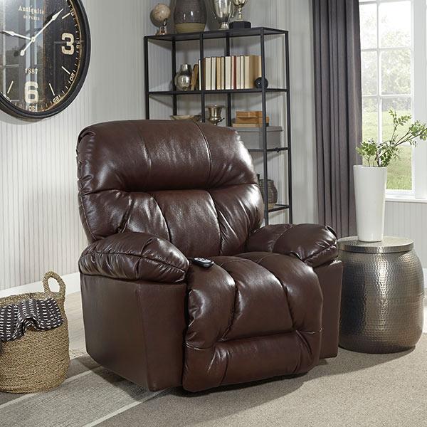 RETREAT LEATHER POWER LIFT RECLINER- 8N01LU