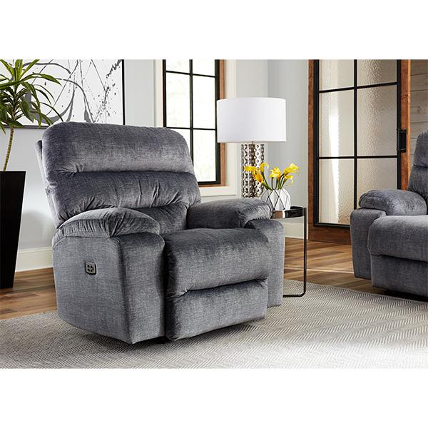 RYSON POWER HEAD TILT SWIVEL GLIDER RECLINER- 8MZ55