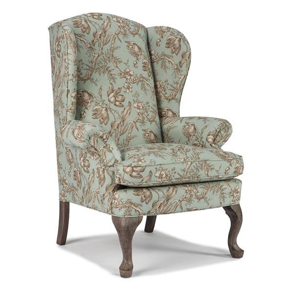 SYLVIA QUEEN ANNE WING CHAIR- 0710R