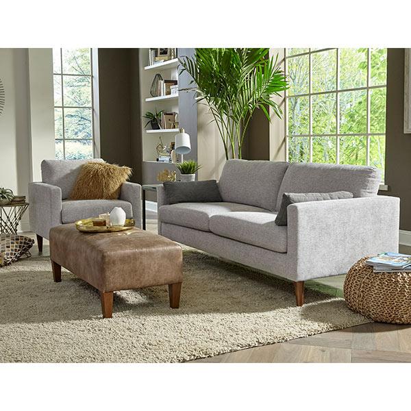 TRAFTON COLLECTION STATIONARY SOFA W/2 PILLOWS- S10E