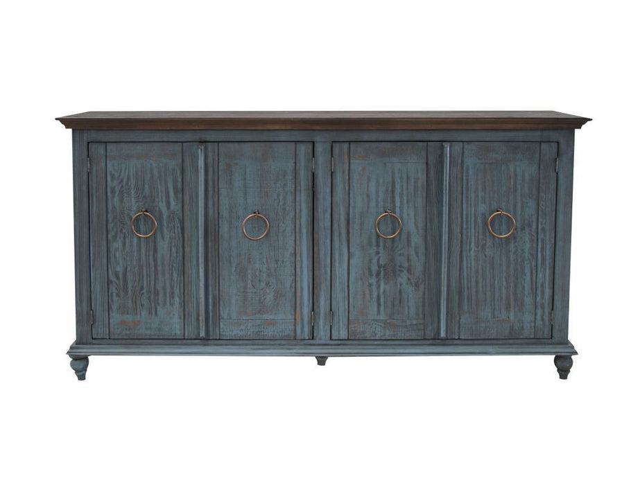 Capri Console w/4 Doors, Dark Blue finish image