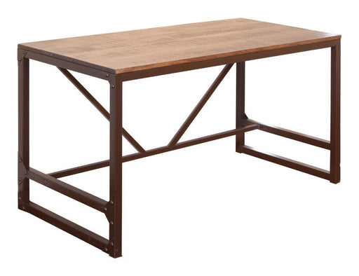 Urban Gold Desk w/Wood Top and Iron Base* image