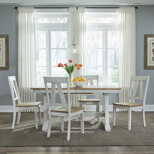 Lindsey Farm 5 Piece Trestle Table Set image