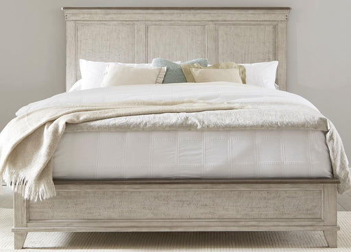 Liberty Furniture Ivy Hollow King Panel Bed in Weathered Linen image