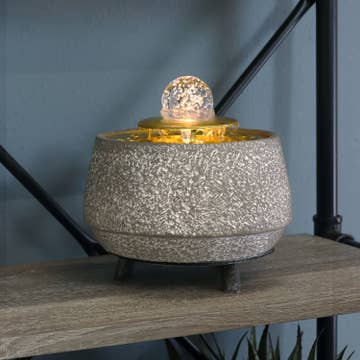 Tranquil Sands Polystone Indoor Tabletop Fountain