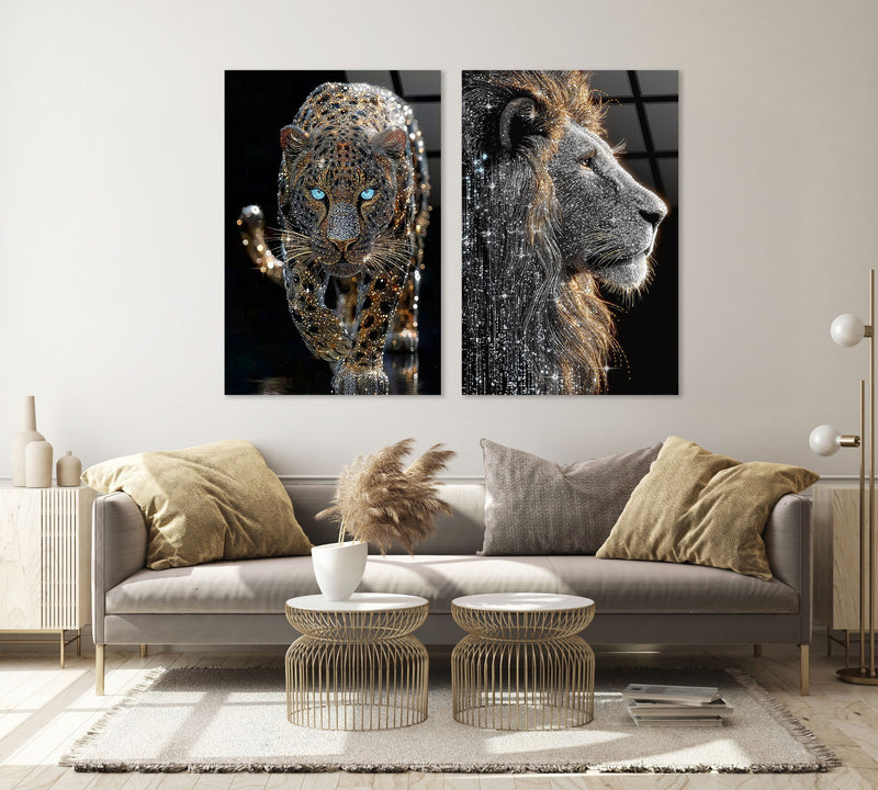 Starlit Sovereign II Tempered Glass With Foil & Rhinestones - Black / Gold