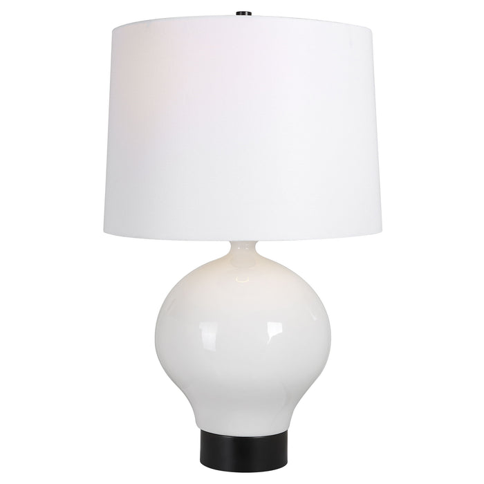 Collar - Gloss White Table Lamp