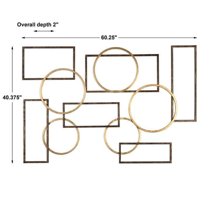 Elias - Wall Art - Bronze And Gold