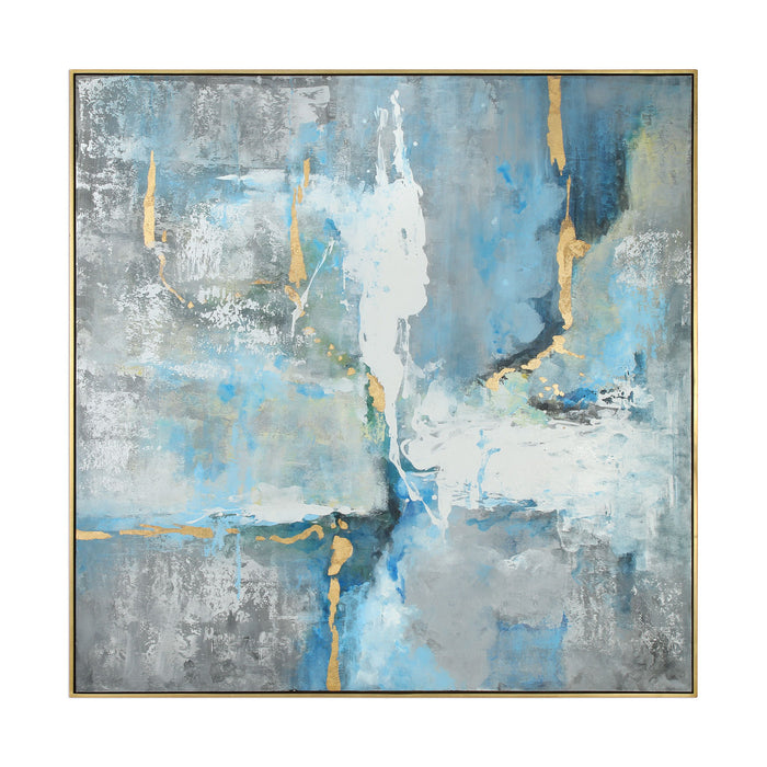 Meditation - Modern Art - Blue