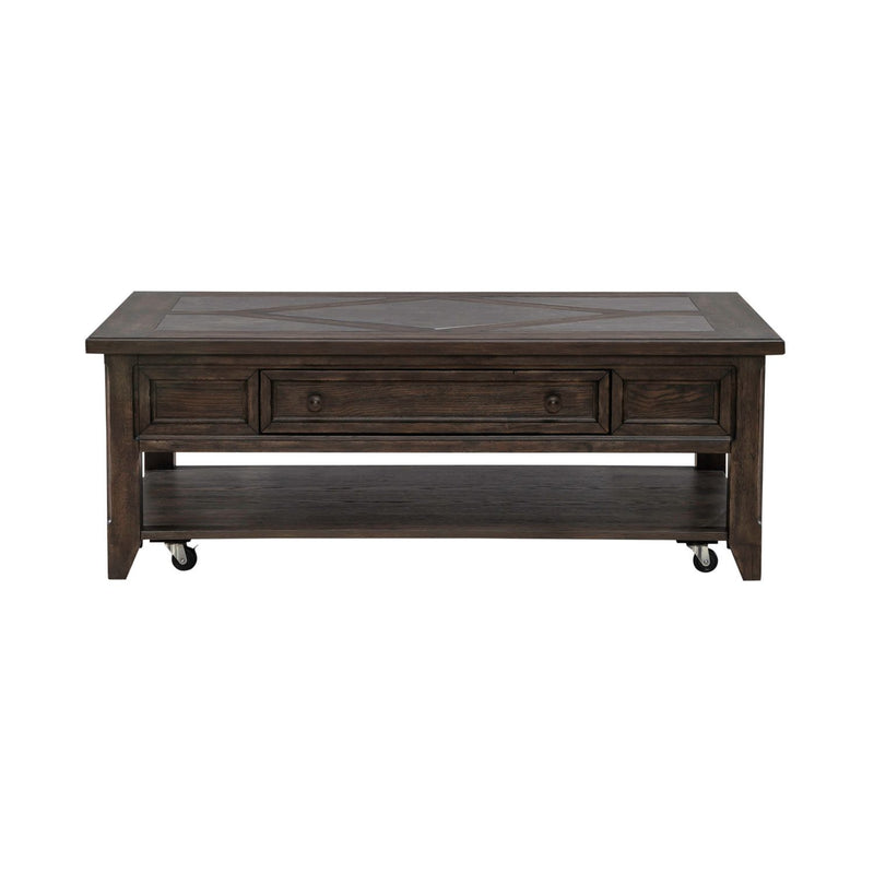 Paradise Valley - Rectangular Cocktail Table - Saddle Brown