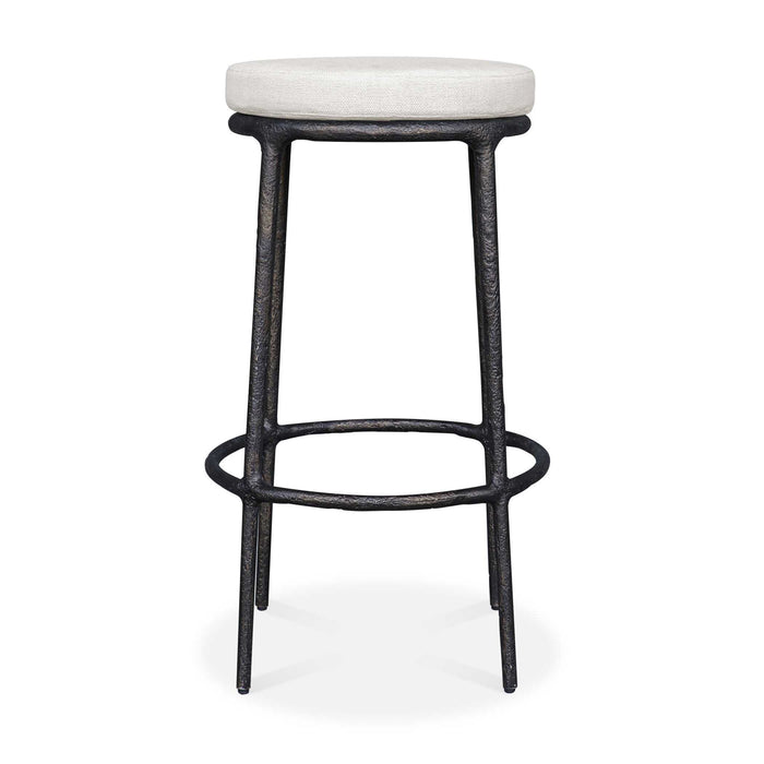 Thayer - Outdoor Bar Stool - Black / White