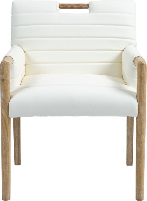Aimee - Dining Arm Chair - Light Brown Legs