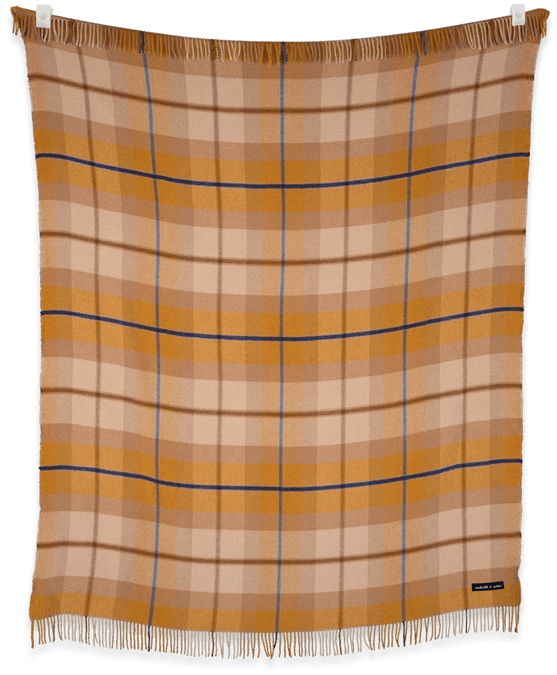 Folk Amber Throw Blanket