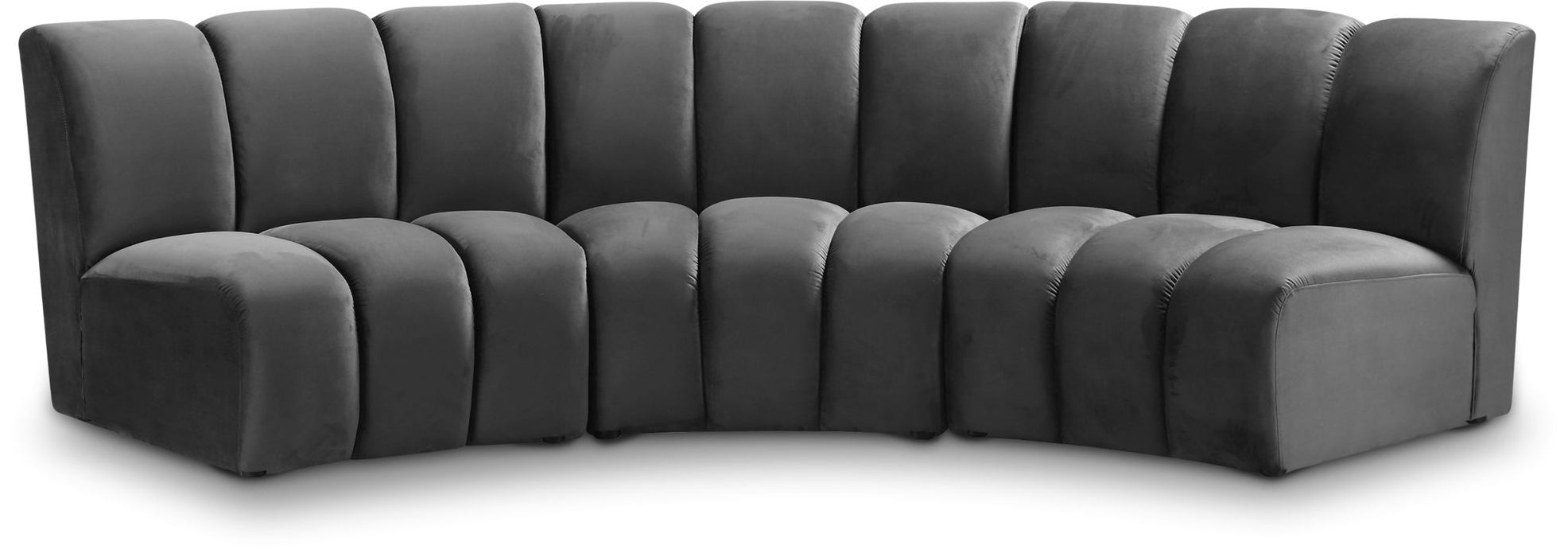 Infinity - 3 Piece Velvet Modular Sectional