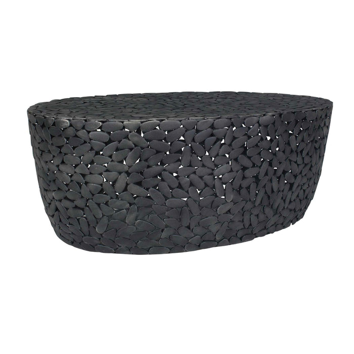 Rivington - Outdoor Pebble Coffee Table - Black