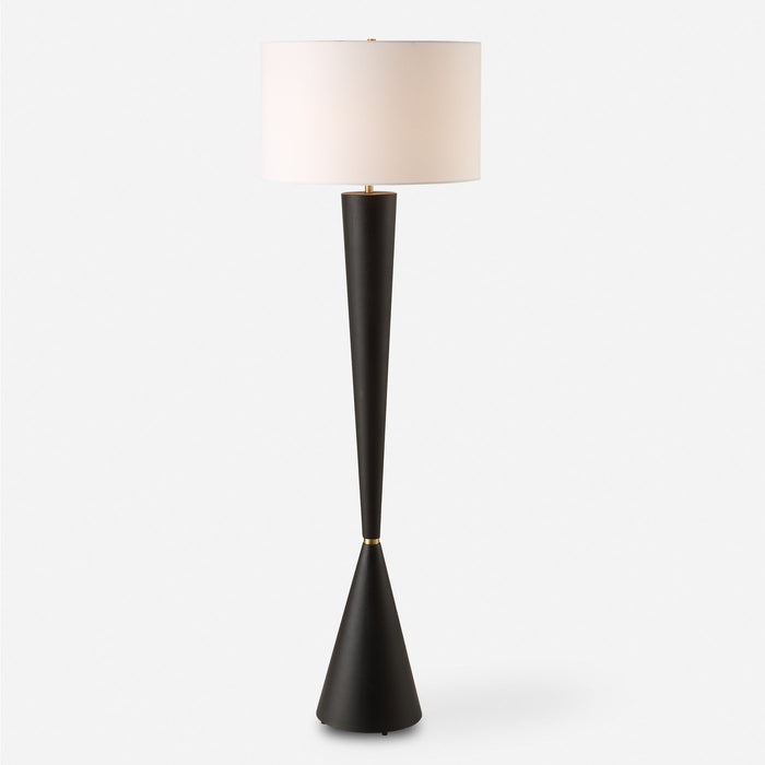 Layla - Black Tapered Floor Lamp