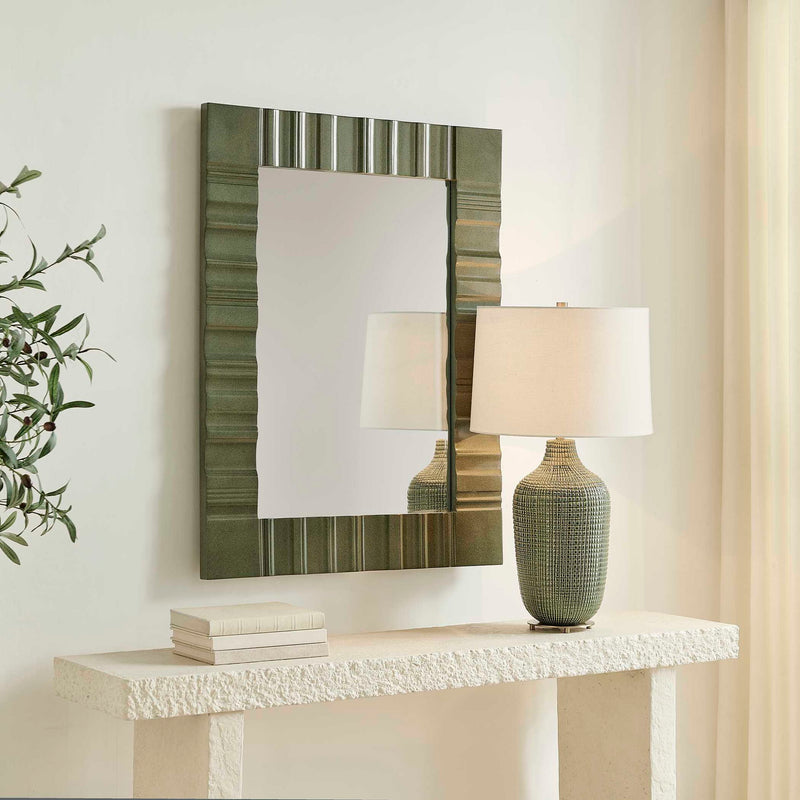 Quincey - Mirror - Olive Green