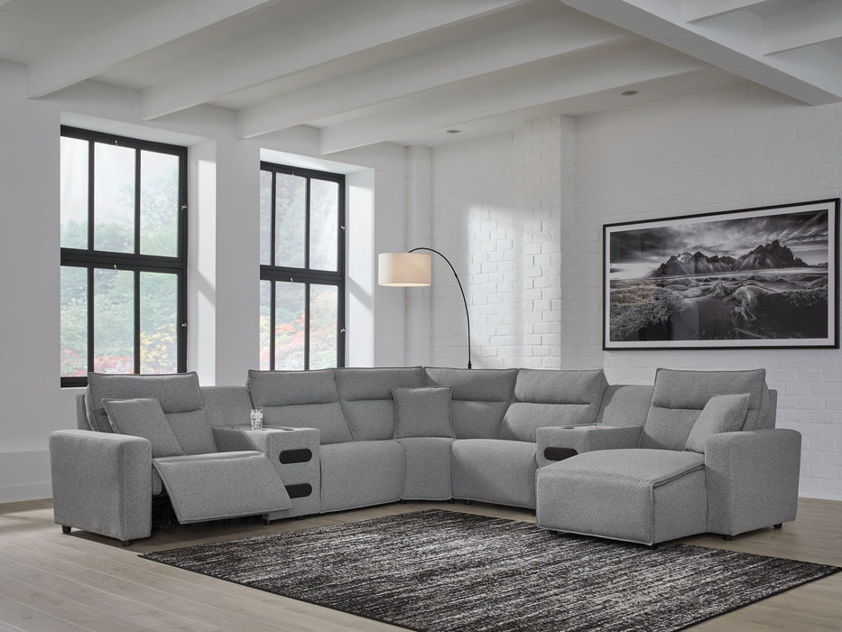 ModMax II - Salt And Pepper - Reclining Sectional