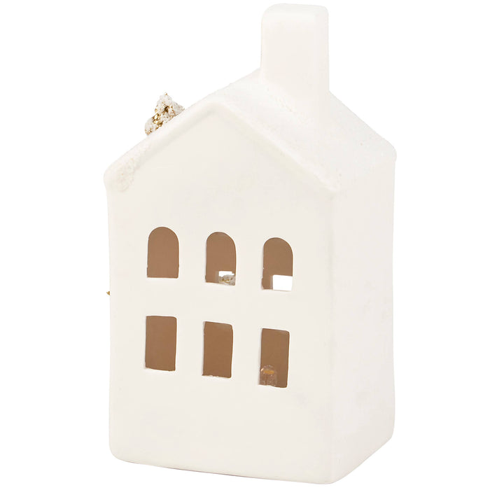 Lighted Winter House Figurine