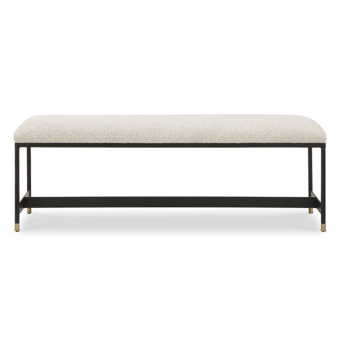 Halston - Upholstered Bench - White