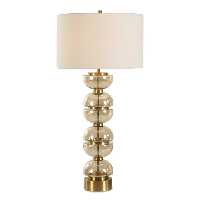 Assemble - Half-Sphere Table Lamp - Brass / Brown / Gold